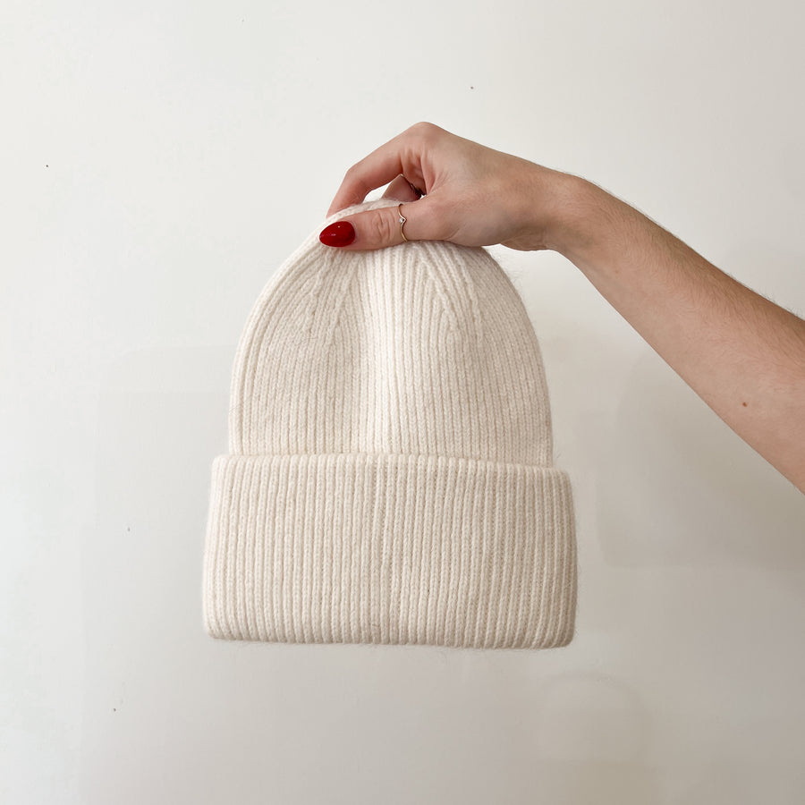 Bonnet en laine Angora