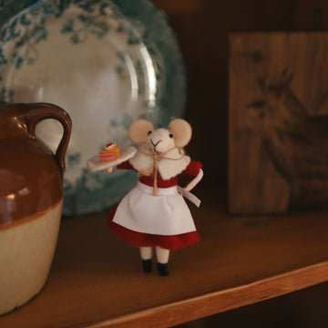 Ornement en feutre - Charlotte aux Fraises