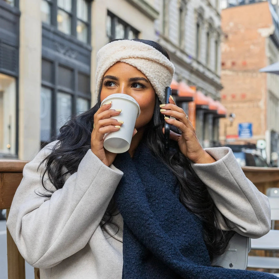 Bandeau en molletonné bouclé