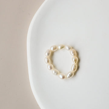 Bague en perles d'eau douce - Nacara