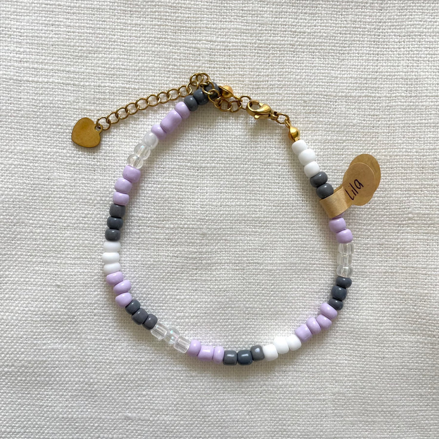 Bracelet de cheville en billes et perles