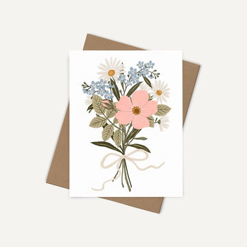 Carte de souhaits - Bouquet vintage