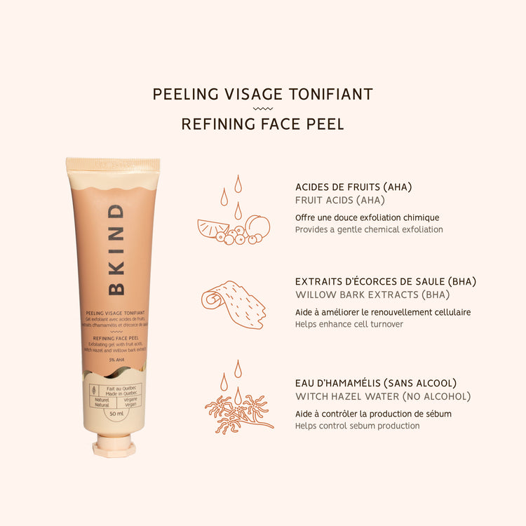 Peeling visage tonifiant