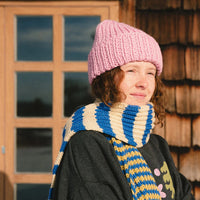 Long foulard en mérinos