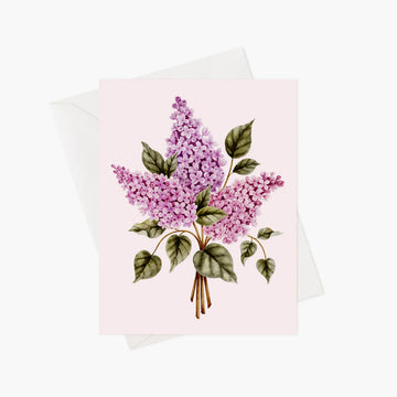 Carte de souhaits - Lilas