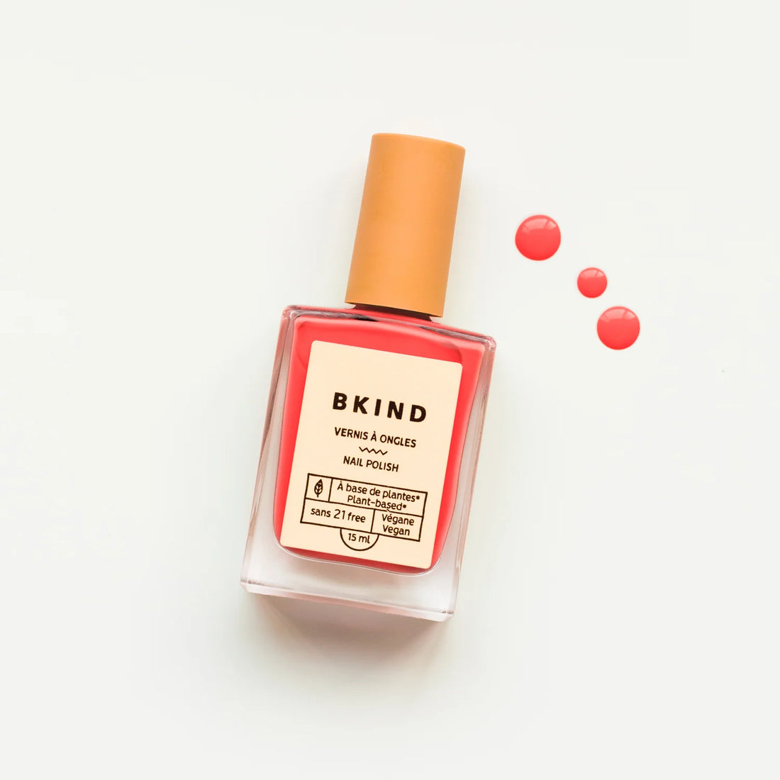 Vernis à ongles non toxique - Coral Crush