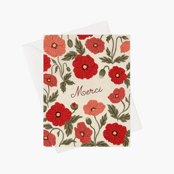 Carte de souhaits - Coquelicots