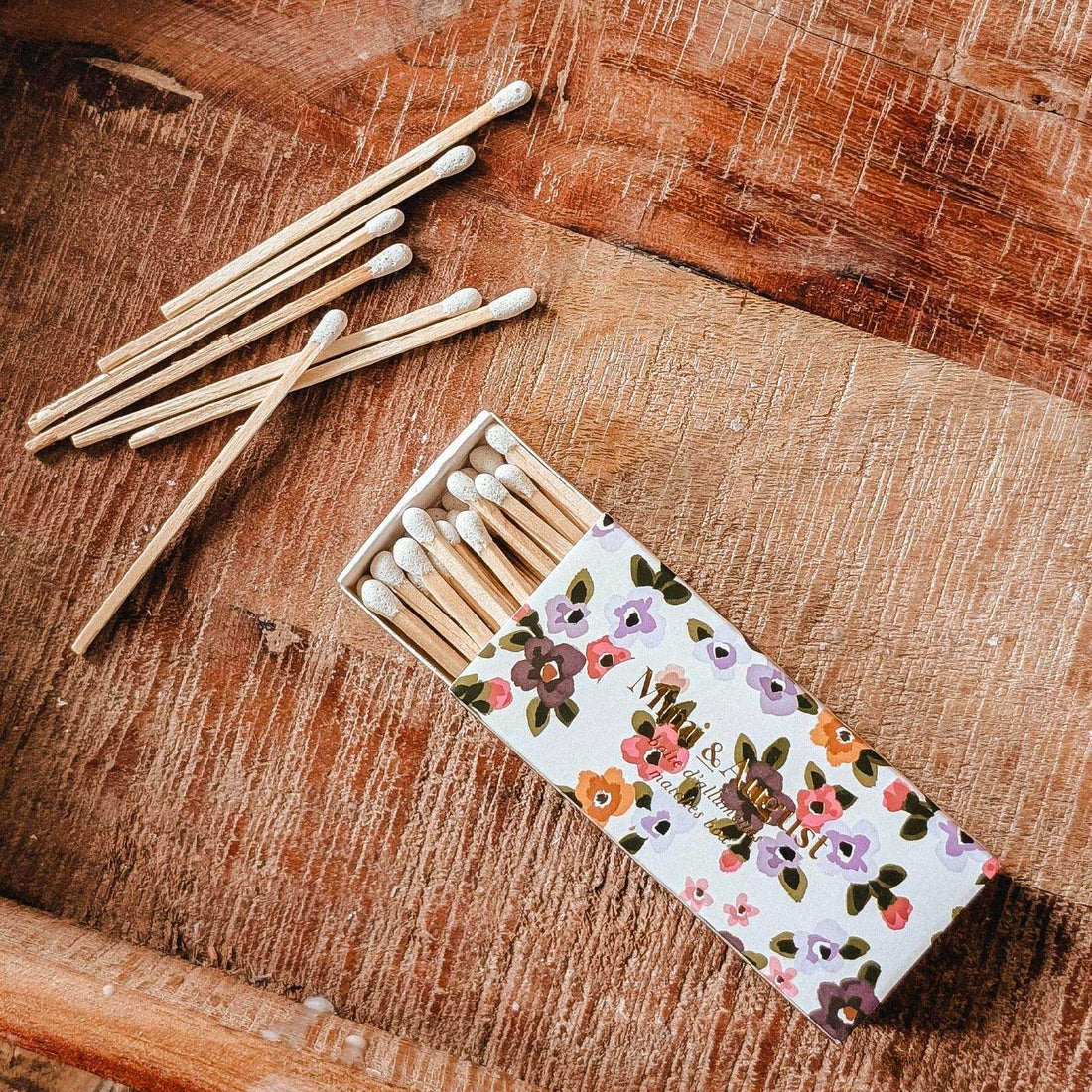 Boîte d'allumettes - Floral