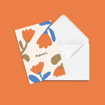 La carte de souhait - Merci