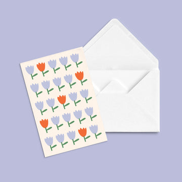 Carte de souhait - Dis-le avec des fleurs