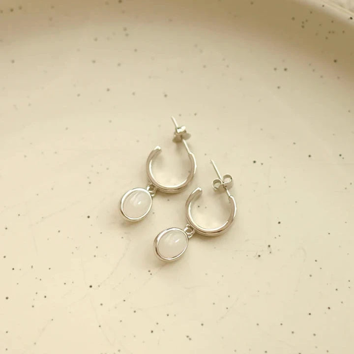 Boucles d'oreilles - Opaline