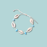 Bracelet - Cowrie bleu