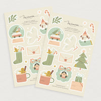 Étiquettes cadeaux autocollantes