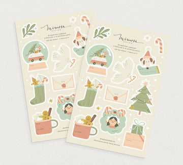 Étiquettes cadeaux autocollantes