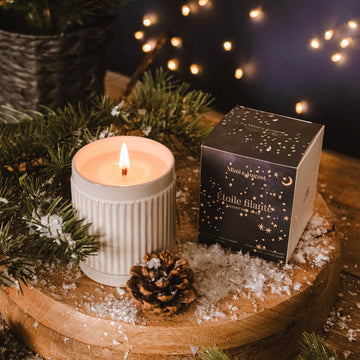 Bougie de Noël - Étoile filante
