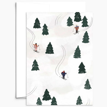 Carte de souhaits - Glisser dans les festivités