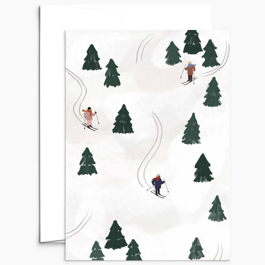 Carte de souhaits - Glisser dans les festivités