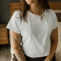 T-shirt de base écourté