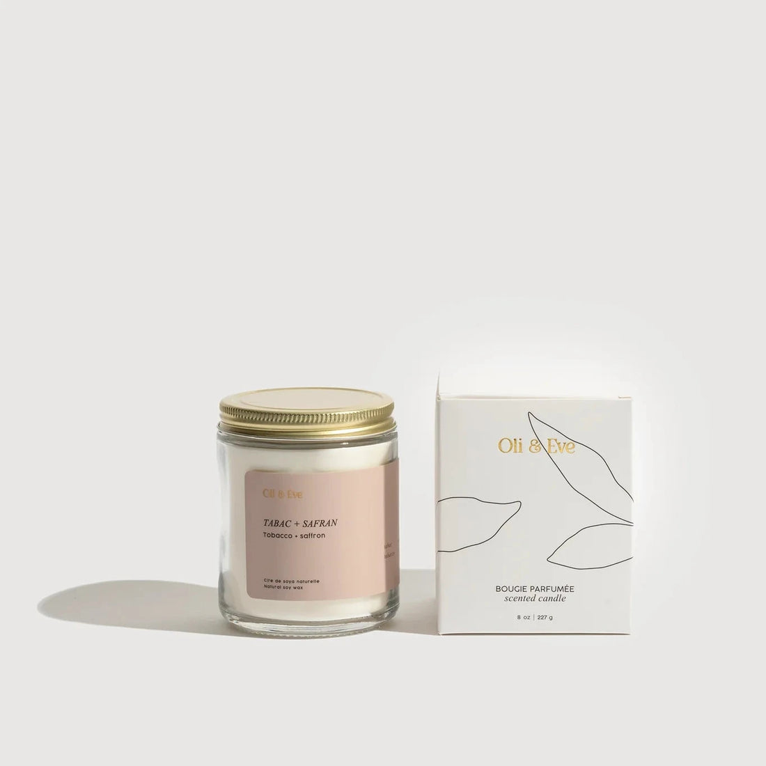 Bougie de soya - Tabac & Safran