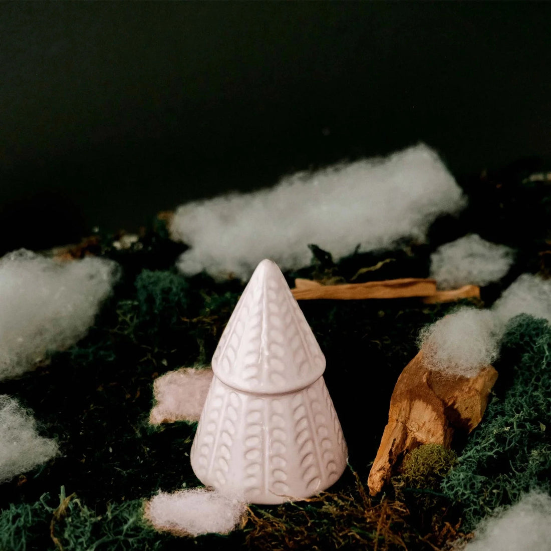 Bougie décorative - Le petit sapin blanc