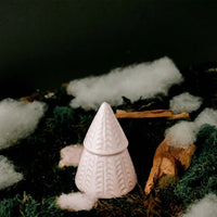 Bougie décorative - Le petit sapin blanc
