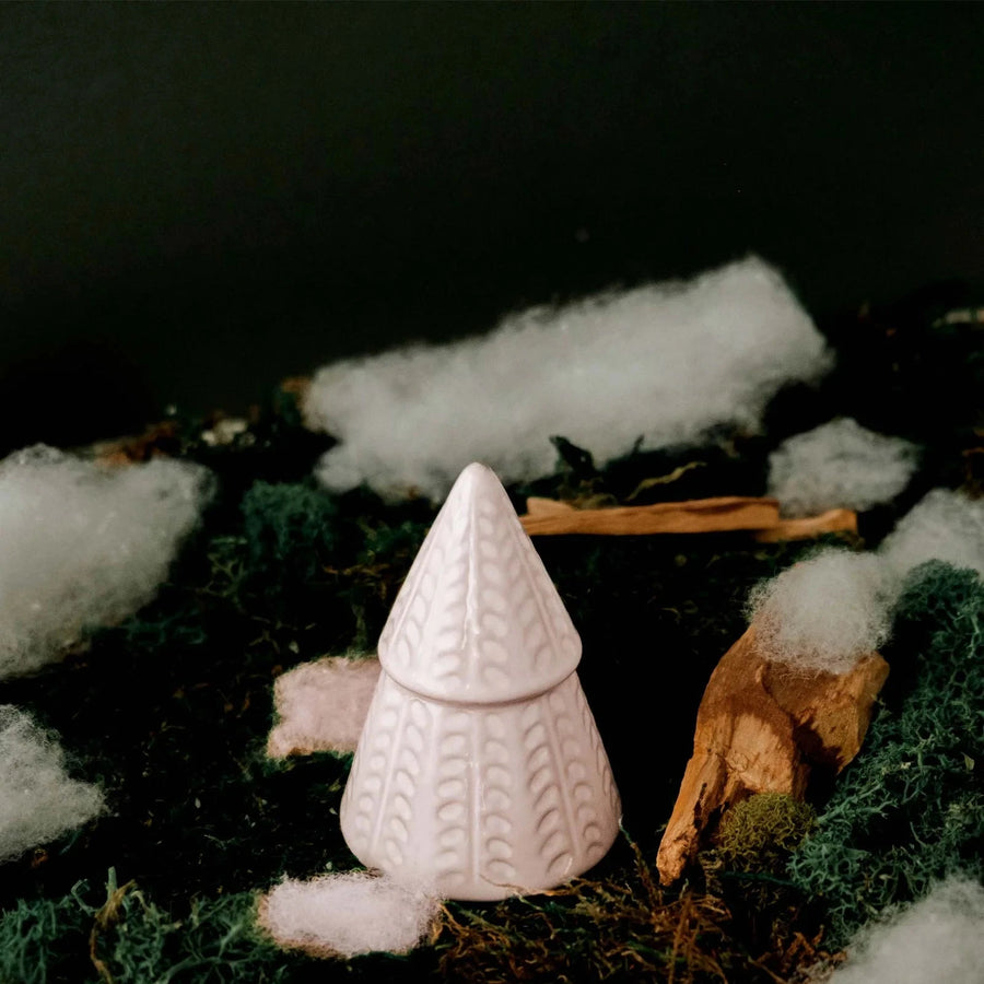 Bougie décorative - Le petit sapin blanc