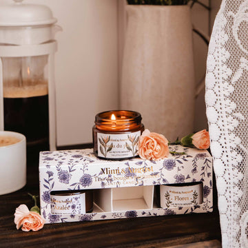 Ensemble de petites bougies - Jardin secret
