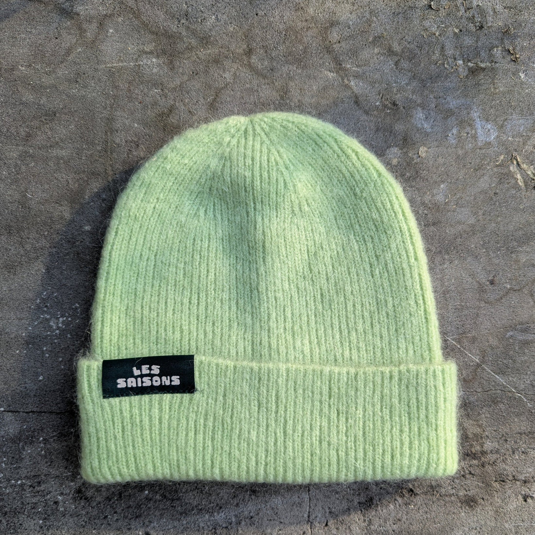 Tuque mohair - Limette