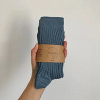 Chaussettes côtelées hautes en coton