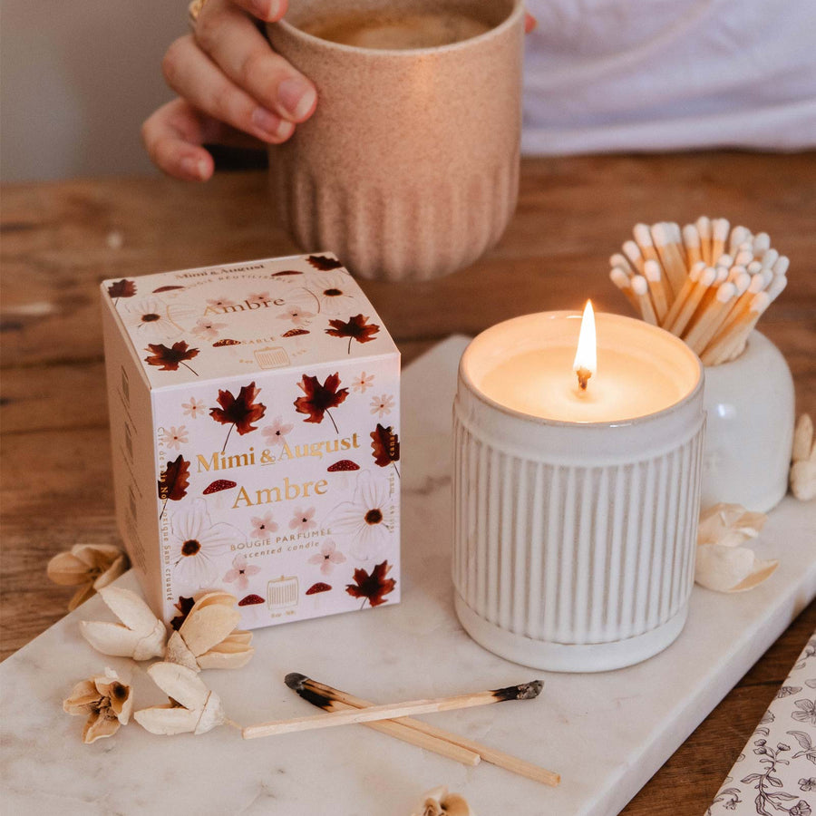 Bougie réutilisable - Ambre
