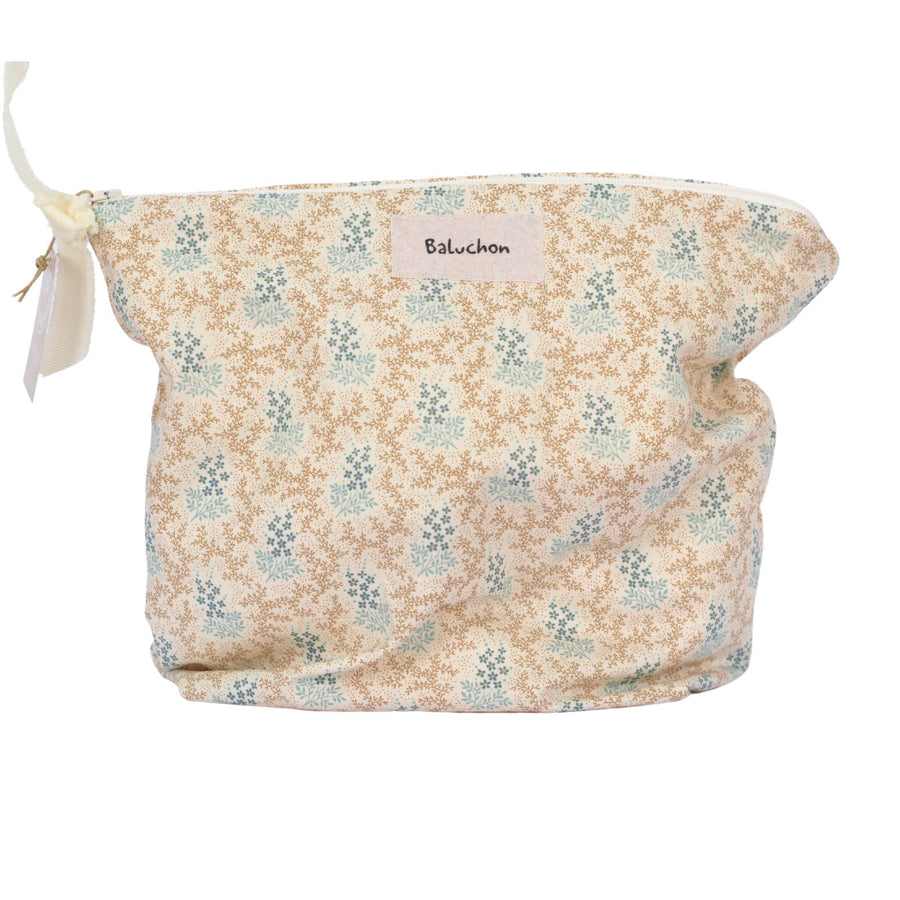Sac à cosmétiques - Fleurs bleues