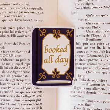 Autocollant - Occupé à lire