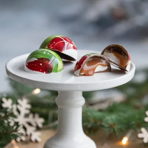 Boule de Noël - Caramel et guimauve