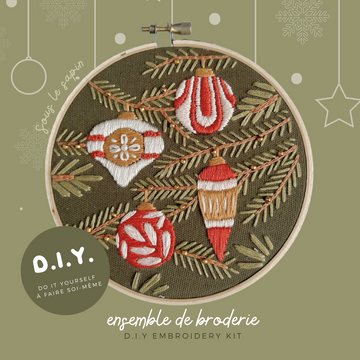 Ensemble de broderie - Dans le sapin