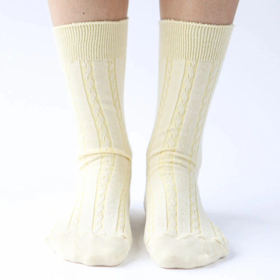 Chaussettes torsadées - Beurre