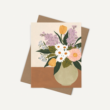 Carte de souhaits - Bouquet printanier
