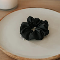 Chouchou en satin - Noir