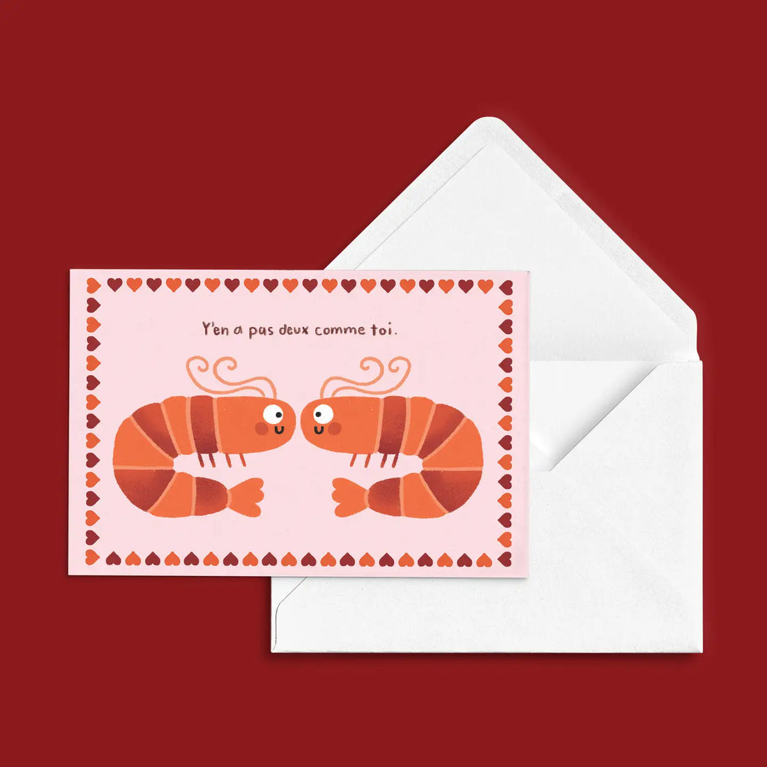 Carte de souhait - Crevettes