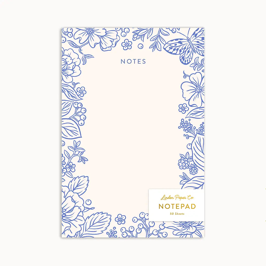 Bloc-notes - Jardin bleu