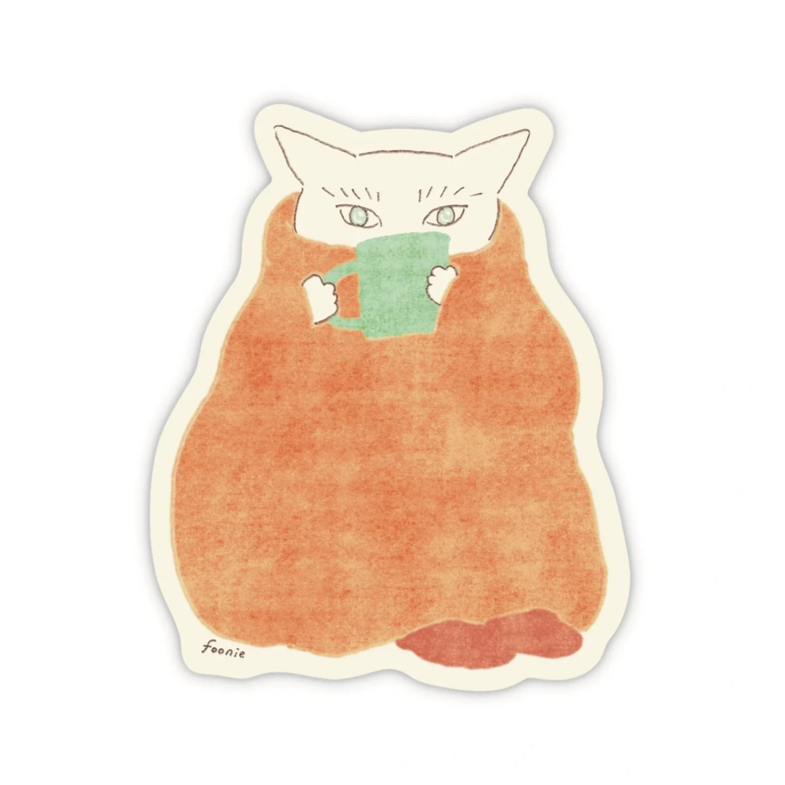 Autocollant - Chat douillet
