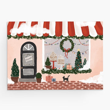 Carte de Noël - Charmante boutique
