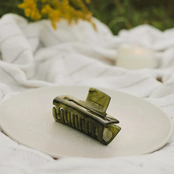 Demi-pince à cheveux - Vert forêt