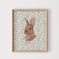 Affiche - Lapin vintage