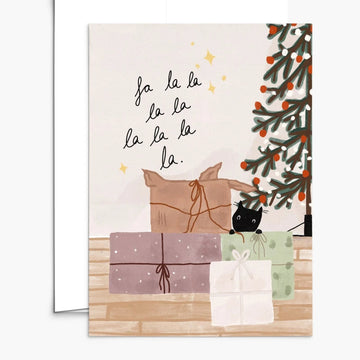 Carte de Noël - Fa la la la la