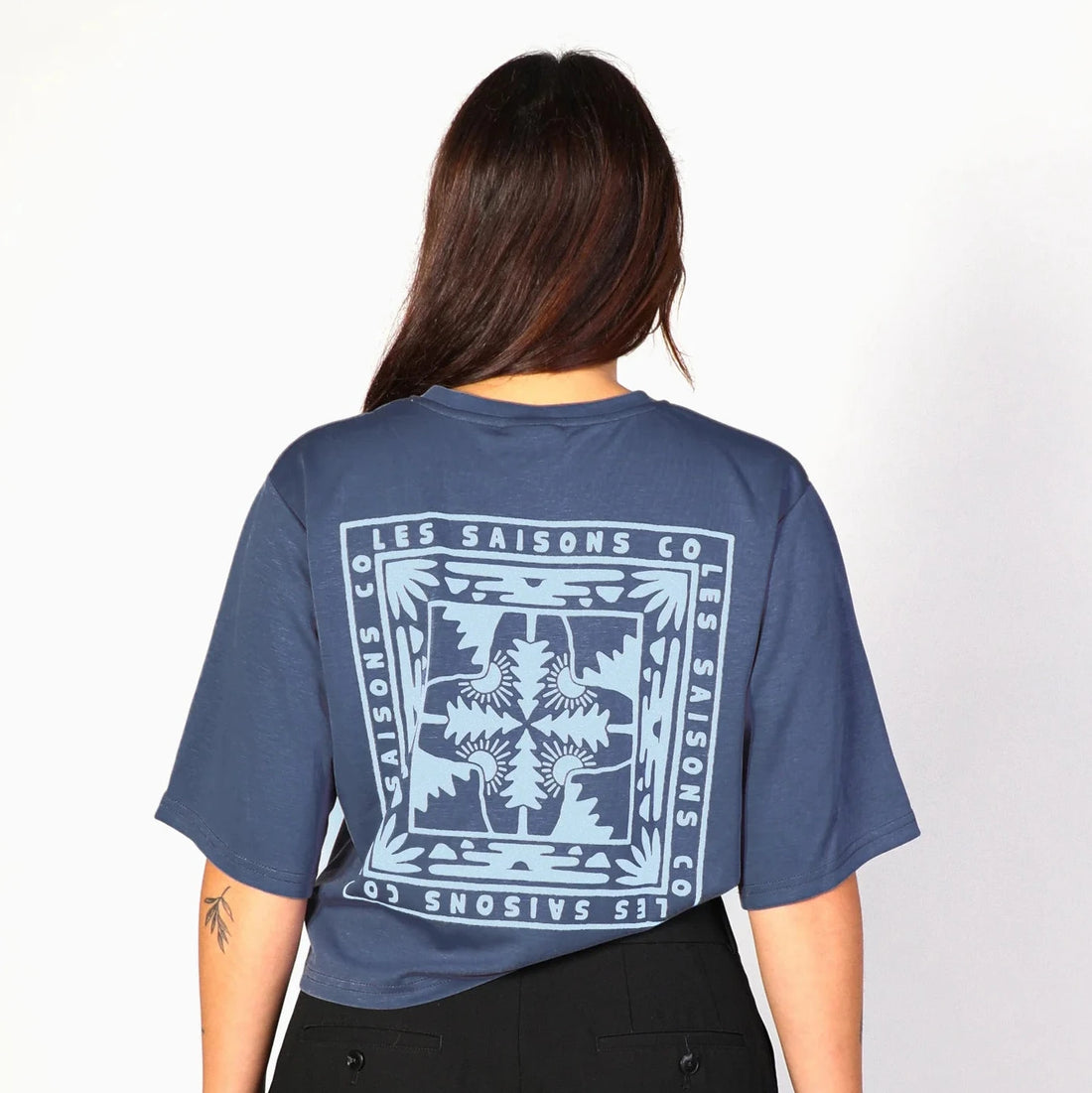 T-shirt Forêt - Bleu