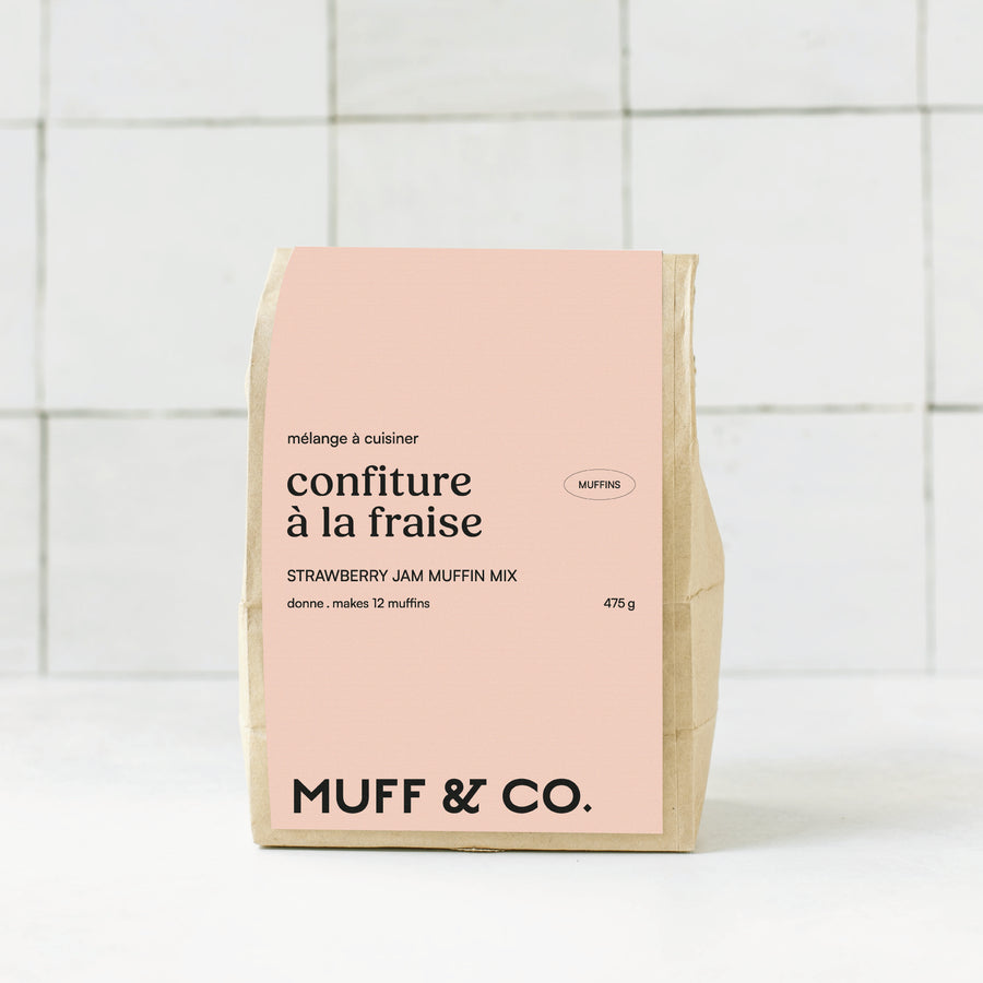 Mélange à muffins - Confiture à la fraise