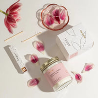 Bougie de soya - Gardénia & Pomélo