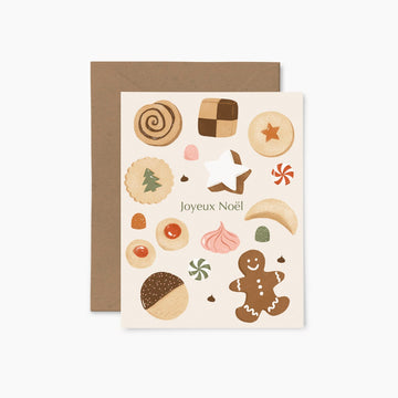 Carte de Noël - Biscuits