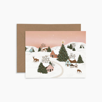Carte de Noël - Village des fêtes