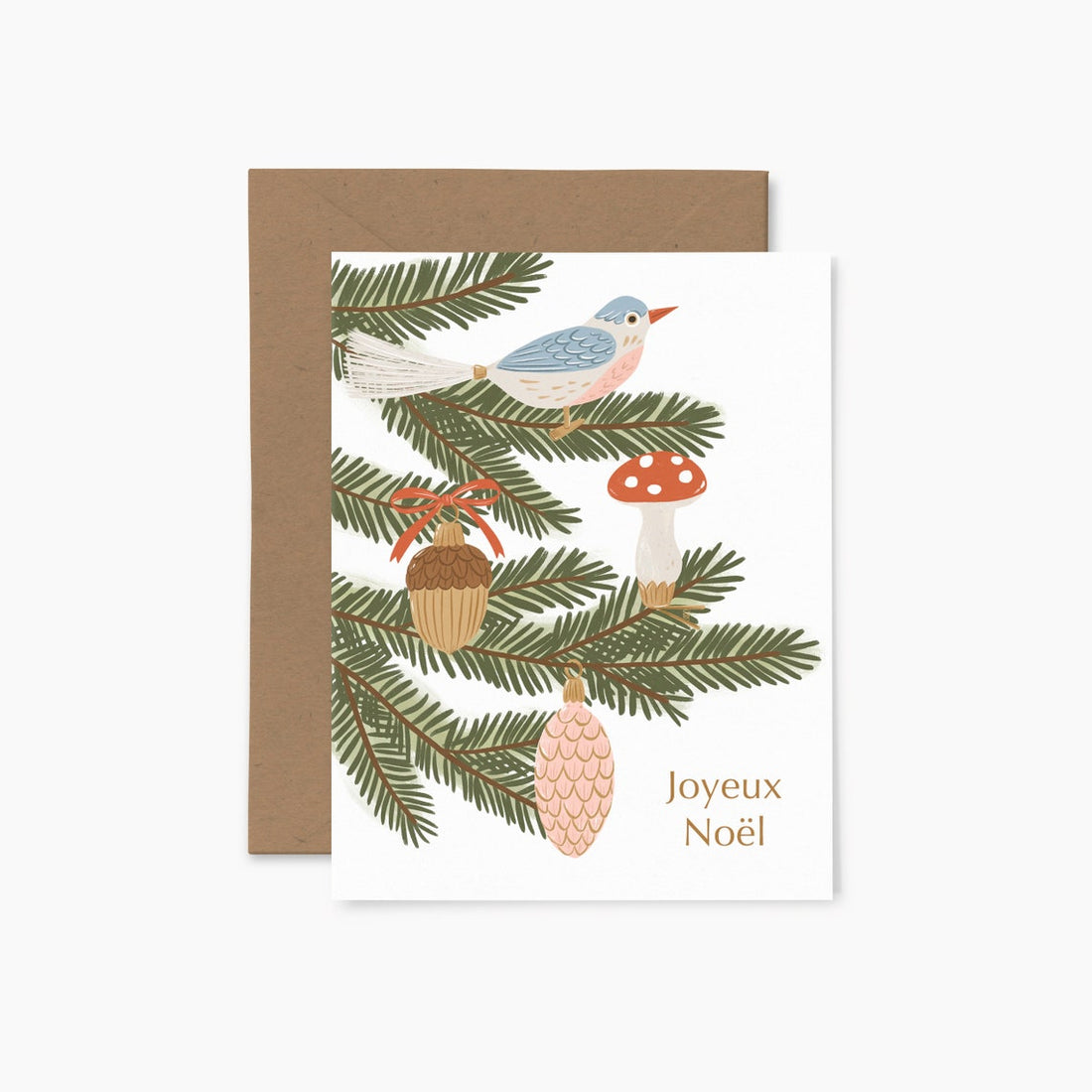 Carte de Noël - Ornements Joyeux Noël